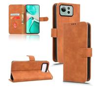 Funda de archivo para teléfono, funda tipo cartera compatible con Asus Zenfone 12 Ultra, funda con tarjetero, funda abatible de cuero PU, funda para teléfono con correa para la muñeca, funda