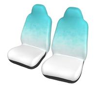 Funda De Asiento De Automóvil Teal Color Block Ombre 2Pcs Protector | Auto Seat Cover Front Universal cubierta para asiento de coche Para mujeres y hombres camiones