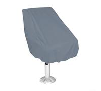 Funda de asiento de barco, protector de asiento de consola central marina, protector de asiento orientable para yate, cubierta antipolvo para exteriores (gris)