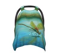 Funda de asiento de bebé con libélulas en vuelo - Funda de lactancia suave para bebé niña y niño