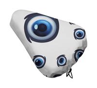 Funda de asiento de bicicleta Evil Eyes para hombres y mujeres, impermeable y a prueba de polvo con cordón, funda ajustable para sillín de bicicleta o protección contra la lluvia y el sol