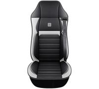 Funda de Asiento de Camión Piel PU Impermeable Transpirable Protector de Asiento Resistente Compatible con Man TGL 2005-2026 1SEAT,Grey-5-Style A Left Seat Belt