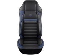 Funda de Asiento de Camión Piel PU Impermeable Transpirable Protector de Asiento Resistente Compatible con Man TGL 2005-2026 1SEAT,Blue-3-Style A Left Seat Belt