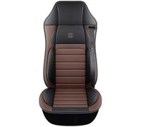Funda de Asiento de Camión Piel PU Impermeable Transpirable Protector de Asiento Resistente Compatible con Man TGL 2005-2026 1SEAT,Brown-4-Style A Left Seat Belt