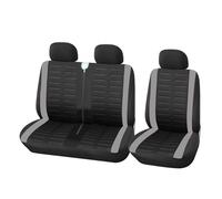 Funda de Asiento de Coche, 1+2 Fundas De Asiento Rojas Funda De Asiento De Coche Uso Apto for Transporter Uso Apto for Renault Master 3 for Jumpy De 2008 A 2016 for Renault Master 2 2004(Gray)