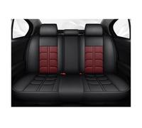 Funda de asiento de coche compatible con Renault Sport Master 3 Megane Talisman Duster Kadjar Captur Zoe, universal, impermeable, de cuero, accesorios para coche.(Rear Seats-Wine Red)