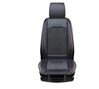 Funda de asiento de coche de bolas de madera natural Cojín para asiento de coche con cuentas de madera, verano, de piel, transpirable, hecho a mano, accesorio universal para coche.