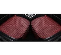 Funda de Asiento de Coche de Cuero PU para Dodge Magnum 1.Generation 1977-1979, Transpirable Antideslizante Coche Alfombrilla Protectora de Asiento,C-2Pcs/Red
