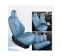 Funda de asiento de coche especial Cojín de asiento universal for cuatro estaciones Funda de asiento de cuero transpirable con todo incluido Compatible con Tesla ModeI Y(Deep blue)