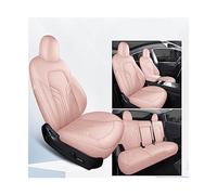 Funda de asiento de coche especial Cojín de asiento universal for cuatro estaciones Funda de asiento de cuero transpirable con todo incluido Compatible con Tesla ModeI Y(Pink)