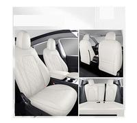 Funda de asiento de coche, modificación interior especial, cojín de asiento transpirable con todo incluido, cojín de asiento for las cuatro estaciones, compatible con Tesla Model Y(White)
