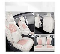 Funda de asiento de coche, modificación interior especial, cojín de asiento transpirable con todo incluido, cojín de asiento for las cuatro estaciones, compatible con Tesla Model Y(Pink)