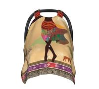 Funda de asiento de coche para bebé, estilo étnico africano africano, funda de lactancia suave para bebé niña y niño