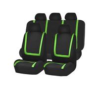 Funda de Asiento de Coche para Ford Fiesta Hatchback Mk6 Mk7 Mk8 3 Door//Fiesta PHEV Transpirable Delanteros y Traseros Impermeable Accesorios Interiores,H/Green