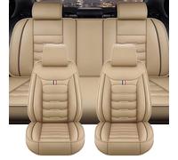 Funda de Asiento de Coche para Jeep Avenger 2021-2025 2026 2027, Cuero Front Rear Cushion Cover Protector Interior Accesorios, C/Beige