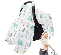 Funda de asiento de coche para niños, parasol para cochecito de bebé, toldo portador, funda de asiento de coche de algodón de muselina transpirable, ajuste para niñas y niños, diseño de