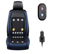 Funda De Asiento De Coche Refrigerante 3 Niveles De Viento Ajustables Refrigeración Del Asiento Del Coche Para coche, SUV, camión, universal,Blue-24V16-BladeFan+Massage