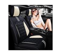 Funda de asiento de coche, solo 1 pieza, compatible con Mitsubishi Pajero 4 2 Sport L200 Outlander Xl Asx Montero, accesorios Lancer Carisma, fundas de asiento(BLACK WHITE)