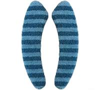 Funda de asiento de inodoro de felpa gruesa construida para lavabilidad y retención de forma a largo plazo que proporciona calidez en inodoros redondos y cuadrados estándar (azul)