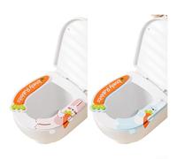 Funda de asiento de inodoro de material EVA con infusión de aromaterapia, respaldo antideslizante y mango integrado para un fácil manejo (D)
