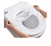 Funda de asiento de inodoro desechable portátil, impermeable, no tejida, for viajes, campamentos, hoteles y baños, 50, 20 y 10 unidades.(YCXMTD-50PCS)