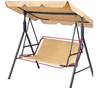 Funda de Asiento de Jardín para Columpio de Jardín, para Silla Mecedora de Jardín, Fundas para Silla de Jardín, 2 y 3 Plazas (138 x 50 x 50 cm), Color Beige