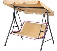 Funda de Asiento de Jardín para Columpio de Jardín, para Silla Mecedora de Jardín, Fundas para Silla de Jardín, 2 y 3 Plazas 158 * 54 * 54cm, Color Beige