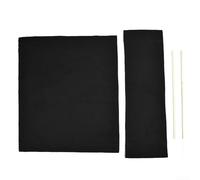 Funda de asiento de lona de repuesto para sillas de director para aplicaciones de jardín al aire libre, se adapta a perfiles de silla plegables estándar (negro)