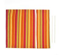 Funda de asiento de lona para silla de director de exteriores, repuesto para jardín, patio, sillas plegables, banco, silla de cubierta, reparación de tela, opciones multicolor (multicolor)