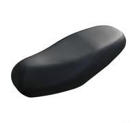 Funda de asiento de motocicleta para protección de piel sintética contra daños solares y desgaste con instalación directa en la mayoría de bicicletas (negro)