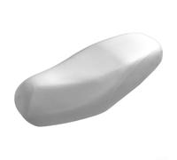 Funda de asiento de motocicleta para protección de piel sintética contra daños solares y desgaste con instalación directa en la mayoría de bicicletas (plata)