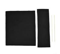 Funda de asiento de repuesto fiable de lona para exteriores, para sillas de director, fácil de usar, silla de hogar casual (negro)