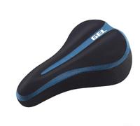 Funda de asiento de silicona gruesa para bicicletas con espuma viscoelástica integrada y canales de aire estratégicamente colocados para gestión del calor (azul)