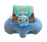 Funda de asiento de suelo para bebé, bonita funda de felpa para silla para sentarse, aprender a sentarse, aprender a sentarse, para bebés y niños pequeños (elefante)
