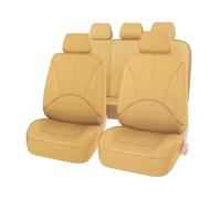 Funda De Asiento De Tamaño Universal, Cuero Elásticos Y Transpirables, Aptos Para La Mayoría De Los Coches Fundas para Asiento(9PC-BG)