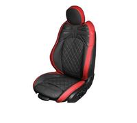 Funda de Asiento Fundas Para Asientos Coche Para Mini Para Cooper R56, R55, F54, Para CLUBMAN R50, R53, Para HATCHBACK F55 F56 R57 Y F57(Black red new,Front Seats)
