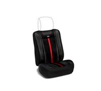 Funda de asiento Momo invividual para coche negra y roja