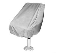 Funda de asiento Oxford 420D para sillas de patio de crucero que proporciona protección contra el polvo y los rayos UV para jardín, marina y asientos de juego (gris)