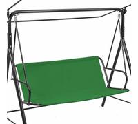 Funda de Asiento para Columpio de Jardín, Cubierta de Banco para Asiento, Funda de Repuesto para Silla Mecedora Exterior Patio, Balcón, Banco (Verde, 138x50x50cm)