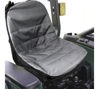 Funda de asiento para cortacésped con bolsillos para bebidas y almacenamiento, protector de tela de buey 600D, para asientos de tractor de 12.5 a 14 pulgadas, ajuste para artesano (es negro)