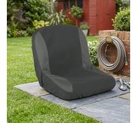 Funda de asiento para cortacésped negra para tractores y jinetes de jardín, protección contra el polvo con comodidad acolchada, larga duración, fácil de limpiar, mantenimiento para vehículos al aire