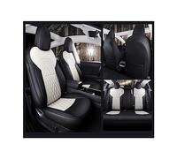 Funda de asiento personalizada, cojín especial for coche, funda de asiento de cuero universal for todas las estaciones, compatible con Tesla Model Y(Black and white)