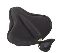Funda de asiento, sillín de bicicleta, tiras reflectantes de 10.6 x 9.45 pulgadas, material transpirable, almohadilla cómoda para bicicletas de carretera, ciclismo de montaña, equitación al aire libre