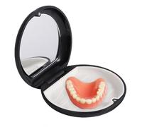 Funda de baño para dentaduras postizas, contenedor para dientes postizos,Funda de cierre magnético para prótesis dental para mujer | Caja de retención de protectores bucales para prolongar la