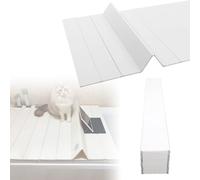 Funda de baño plegable impermeable de 105 x 75 cm, PVC, a prueba de polvo, bandeja de aislamiento para ahorrar espacio, ideal para el hogar y spa, accesorios de baño (105 x 66 cm)