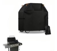 Funda de barbacoa para parrillas al aire libre hecha de tela Oxford 600D, impermeable, resistente a los rayos UV, con hebillas laterales ajustables y diseño de mango reflectante