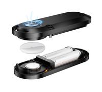 Funda de batería extendida de 10 años para Airtag: utiliza dos pilas AA en su lugar, más de 14 veces más capacidad que CR2032, 4 en 1 para colgar/colgar/adherir/almacenar, resistente al agua