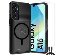 Funda de batería magnética para Galaxy A16 10000mAh con carga inalámbrica | Funda de cargador portátil recargable para Samsung Galaxy A16 | Teléfono Power Bank extendido