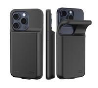 Funda de batería para iPhone 16 Pro, 7000 mAh, delgada, portátil, recargable, compatible con iPhone 16 Pro, funda de cargador de batería con paquete de batería, color negro