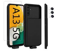 Funda de batería para Samsung Galaxy A13 5G, Power Bank Funda Protectora portátil de Carga de batería extendida para con Protector de Pantalla Teléfono Celular Cargador de batería Fundas 5000mAh